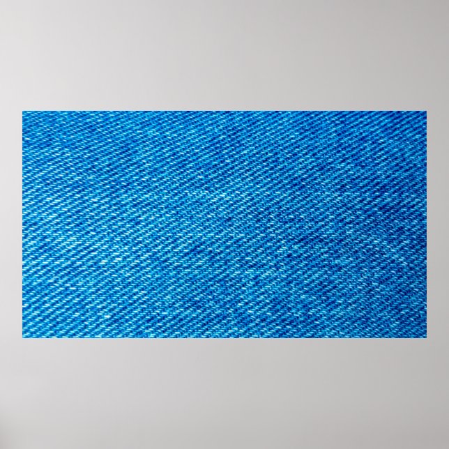 Denim fabric jeans blue jeans poster (Front)