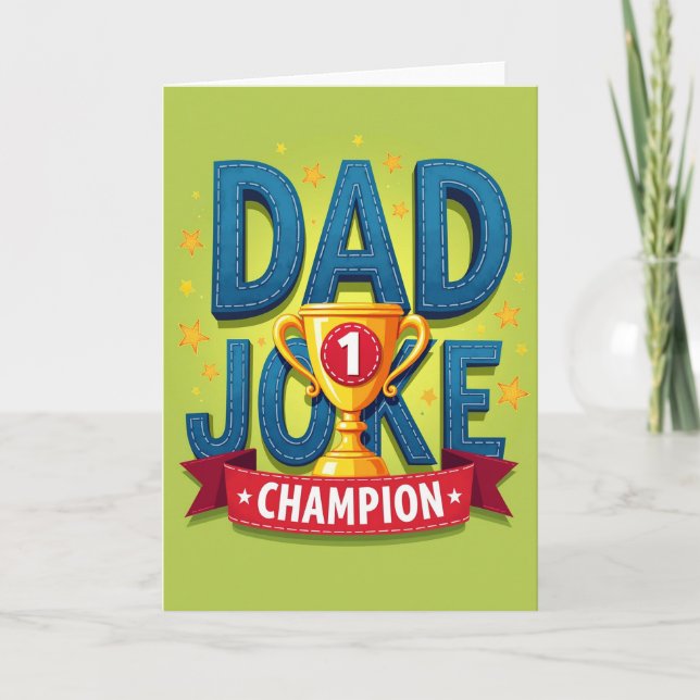 Denim Fathers Day Card (Front)