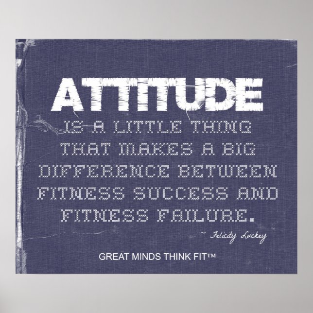 Denim Fitness with Attitude Poster (Front)