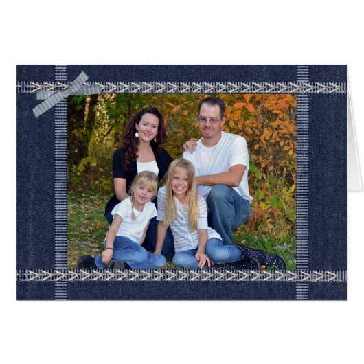 Denim Frame Cards (Front Horizontal)