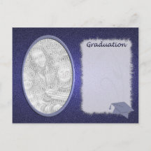 Denim Graduation Photo Announcement