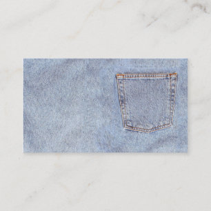 Denim grunge business card