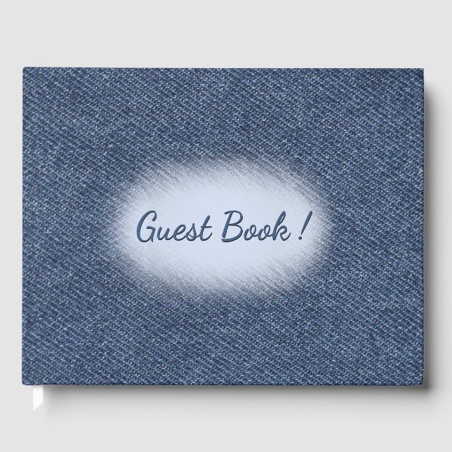 Denim Guest Book (Front)