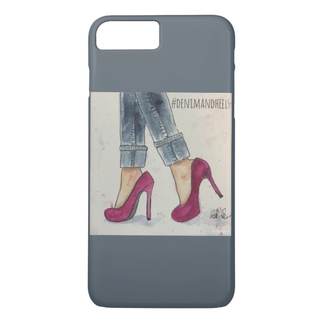 Denim & Heels iPhone 7 Plus Phone Case (Back)