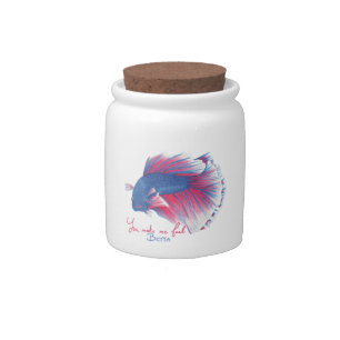 Denim Jacket Candy Jar