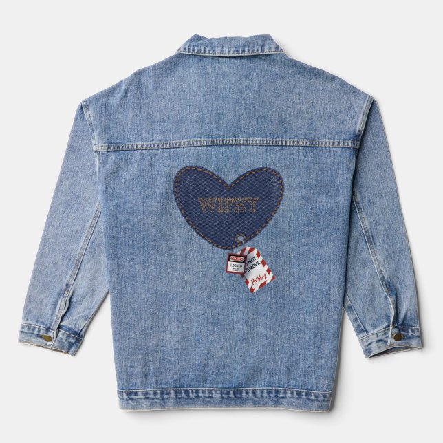 Denim Jacket for Electrcians Wife (Back)