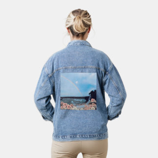 Denim Jacket " God is Very Creative"