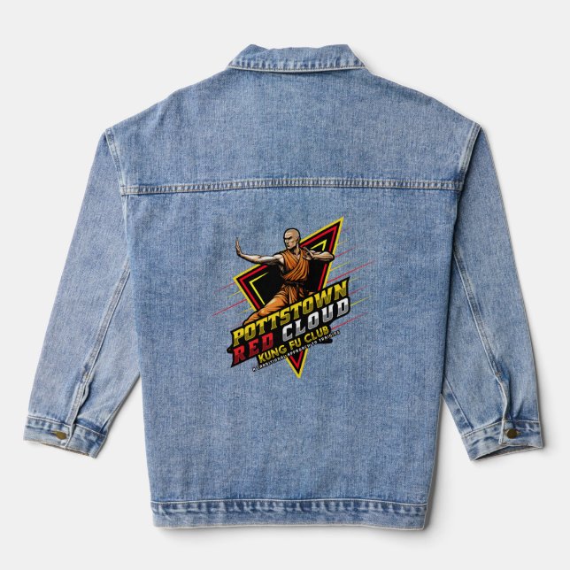 Denim Jacket Red Cloud Kung Fu Club T-Shirt (Back)