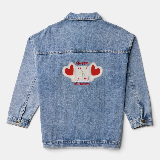 Denim jacket with Queen of hearts design  (Back)