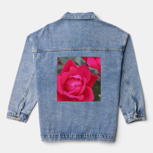 Denim Jacket WITH ROSE DESIGN