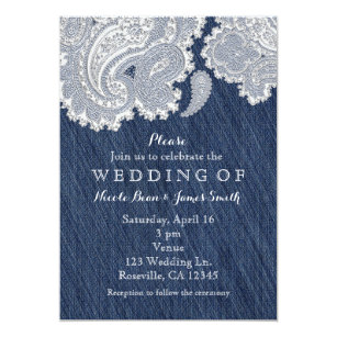 Denim Wedding Invitations 6