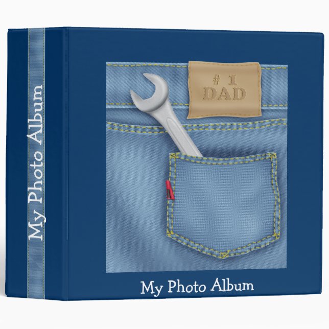 Denim Jeans Binder (Front/Spine)