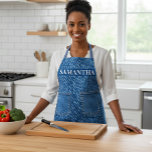 Denim Jeans Look Pockets Monogram Apron<br><div class="desc">This design may be personalized by choosing the customize option to add text or make other changes. If this product has the option to transfer the design to another item, please make sure to adjust the design to fit if needed. Contact me at colorflowcreations@gmail.com if you wish to have this...</div>