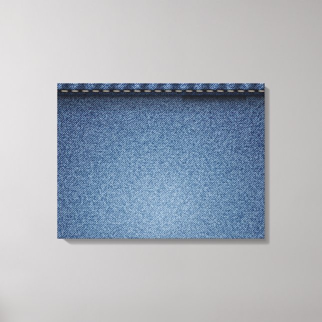 Denim Jeans Texture Canvas Print (Front)