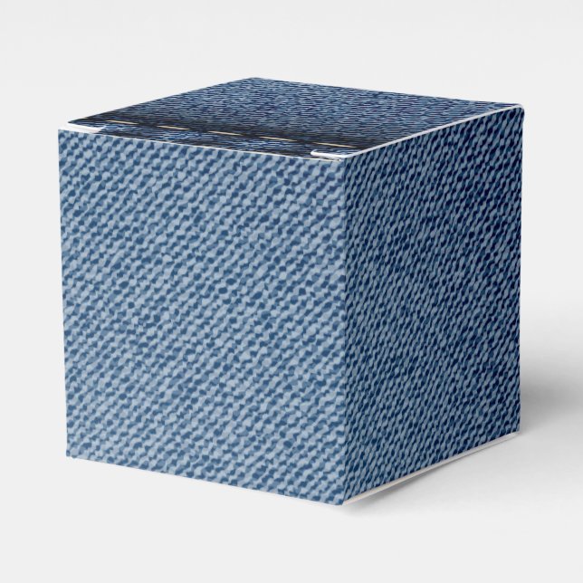 Denim Jeans Texture Favor Boxes (Front Side)