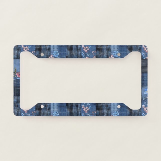 Denim License Plate Frame (Front)