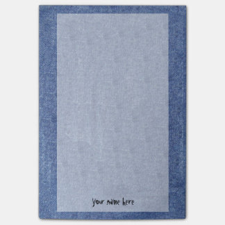 Denim Look and Your Name Post-it Notes