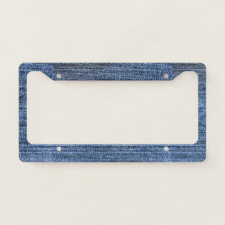 Denim-Look Design License Plate Frame