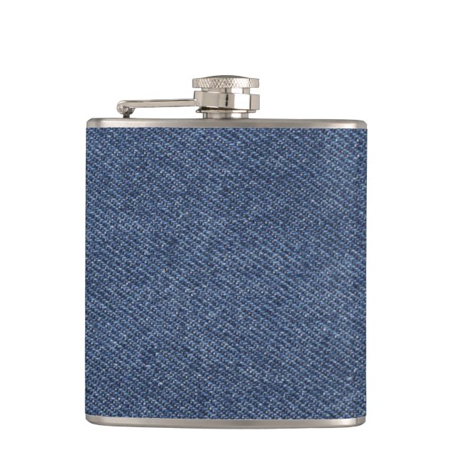 Denim Look Flask (Front)