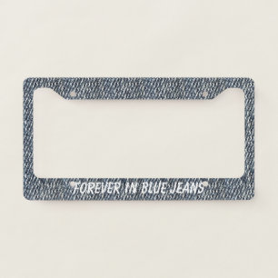 Denim Look License Plate Frames, Template Frame