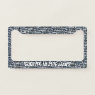 Denim Look License Plate Frames, Template Frame