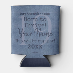 Denim Look Personalizable Can Cooler HAMbyWG