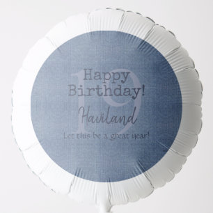 Denim Look Personalizable HAMbyWG Balloon