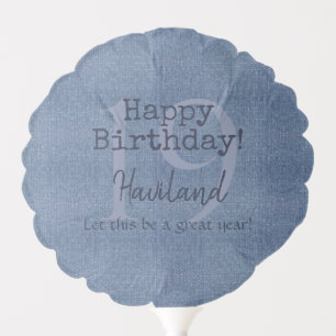 Denim Look Personalizable HAMbyWG Balloon