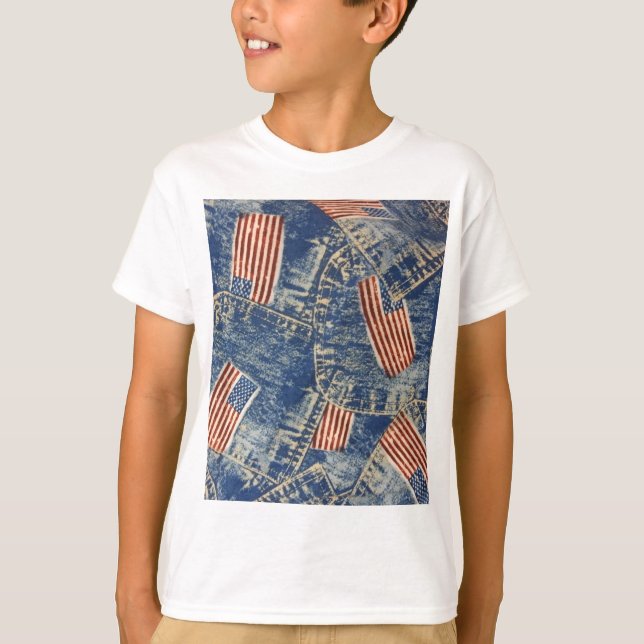 Denim & Old Glory T-Shirt (Front)