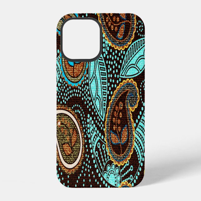 Denim Paisley: Seamless Jeans Texture Pattern Iphone Case (Back)