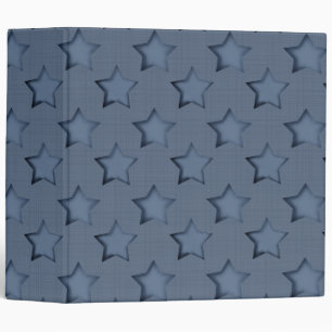 Denim patchwork 3 ring binder