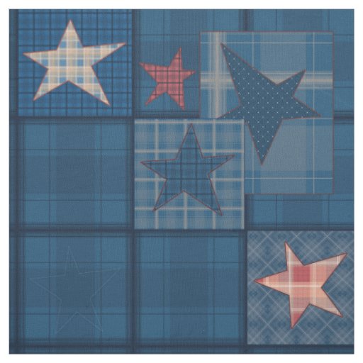 Denim patchwork fabric