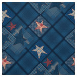 Denim patchwork fabric