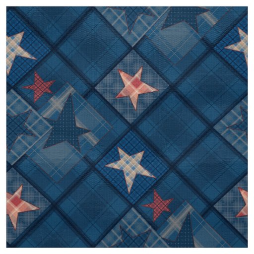 Denim patchwork fabric