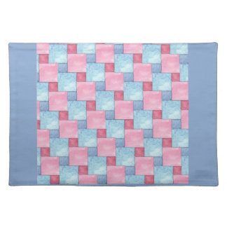 Denim Patchwork Placemat, Pinks, Blues Placemat