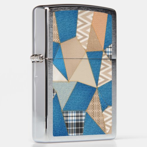 Denim Patchwork Zippo Lighter