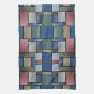 Denim Pattern Kitchen Towel