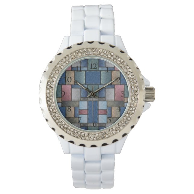 Denim Pattern Watch (Front)