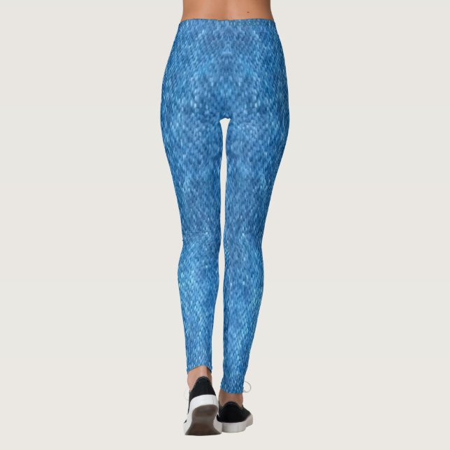 Denim Print Leggings (Back)