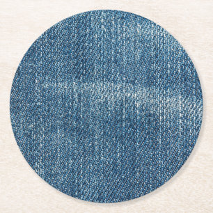 Denim Round Paper Coaster