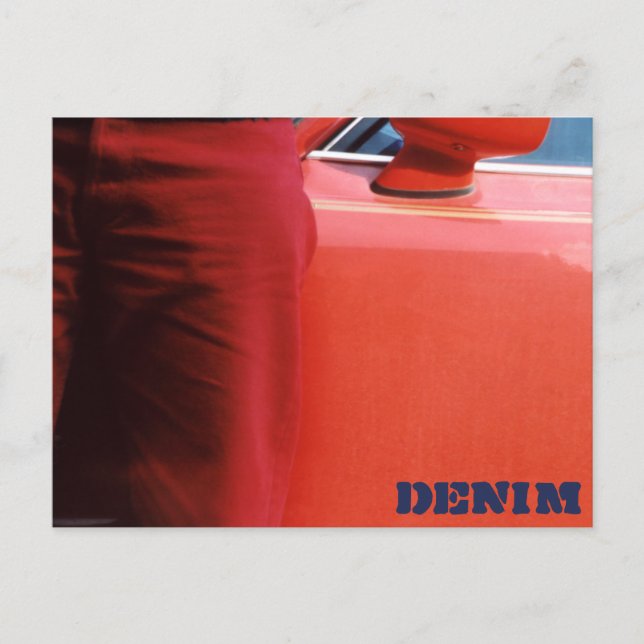 Denim Series 09 Red Jeans Postcard (Front)