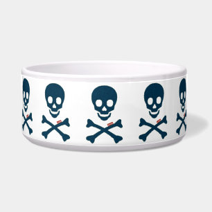 Denim Skull Bowl