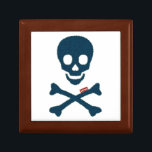 Denim Skull Gift Box<br><div class="desc">This is customizable.</div>