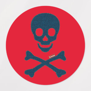 Denim Skull Labels