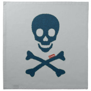 Denim Skull Napkin