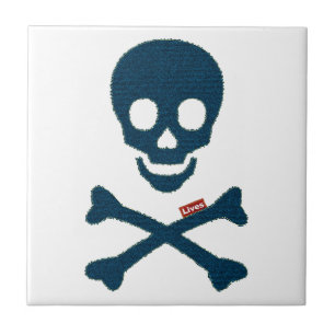 Denim Skull Tile