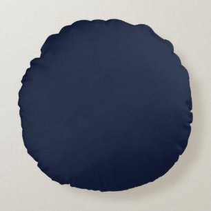 Denim Solid Plain Color Round Pillow