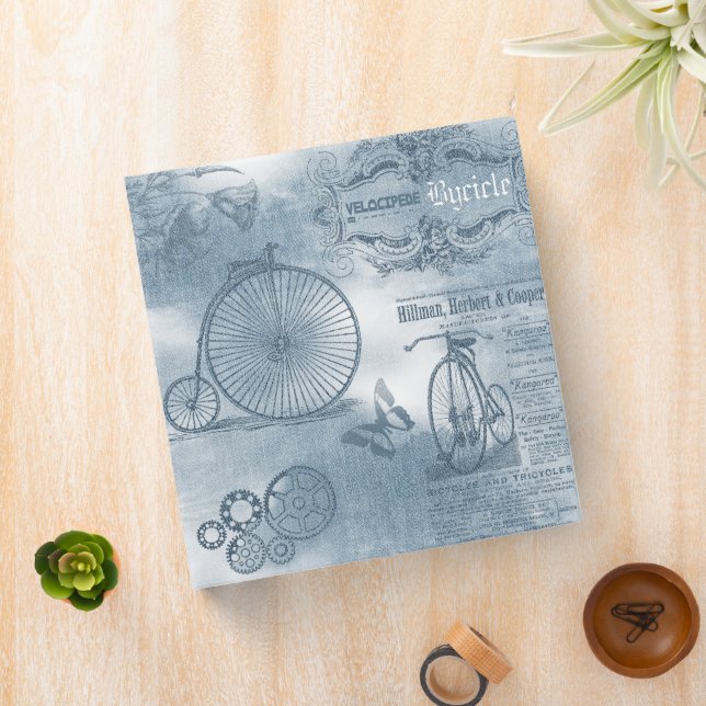 Denim Steampunk Binders  (In Situ)