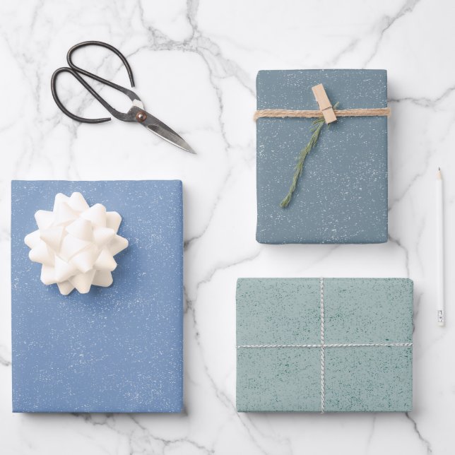 Denim style  wrapping paper sheets (Front)