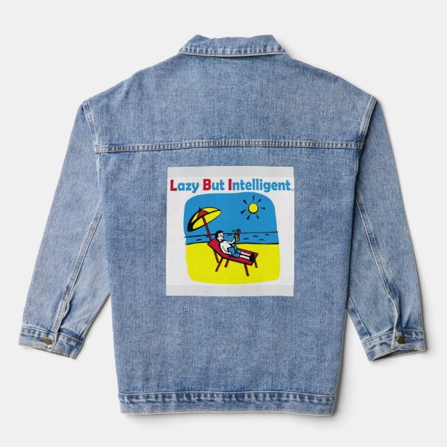 DENIM TRADEMARKED LBI JACKET (Back)